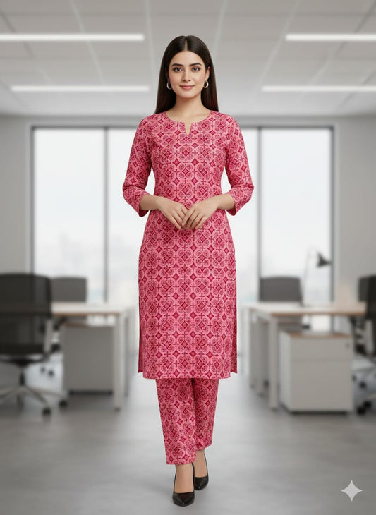 Ladies 2 Piece Un-Stitch Winter Suit Design 08