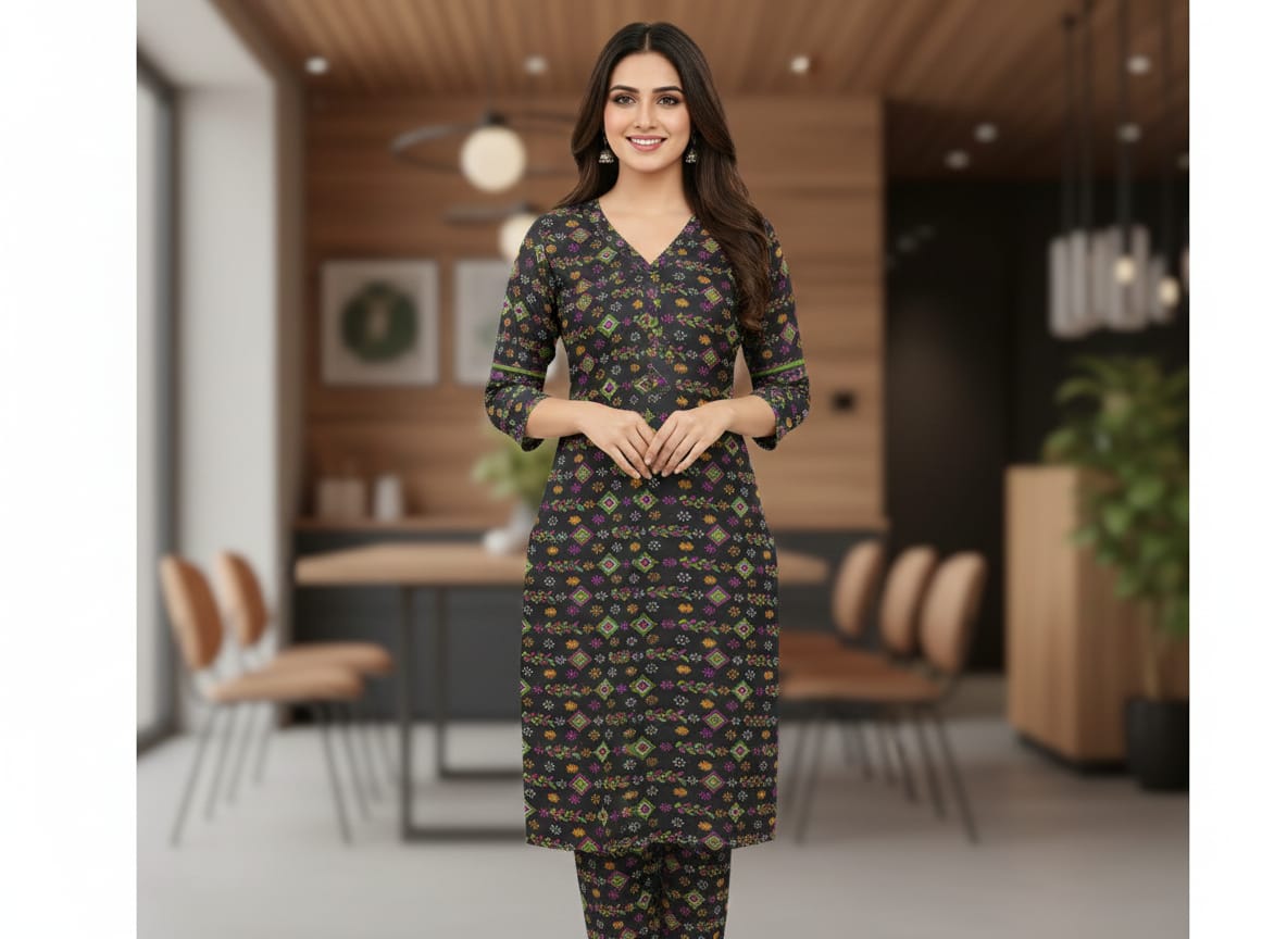 Ladies 2 Piece Un-Stitch Winter Suit Design 12